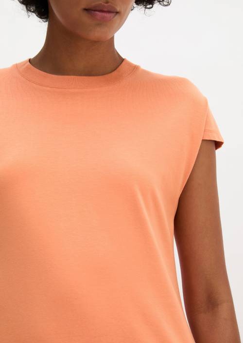 Jerseykleid regular Warm Orange in Detailansicht