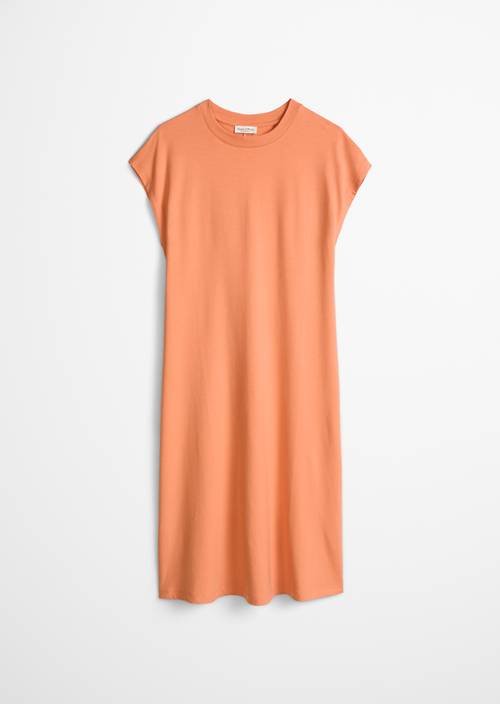 Vestido jersey regular Warm Orange en vista aislada sin modelo