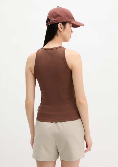 MOP Club '67 Tank Top, Rib — Mid Brown