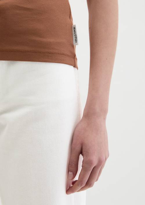 Tanktop regular Burnt Brown in Detailansicht