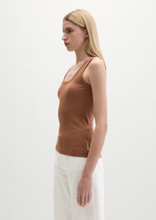 Regular tank top — Burnt Brown