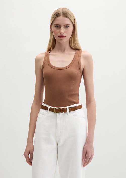 Regular tank top — Burnt Brown