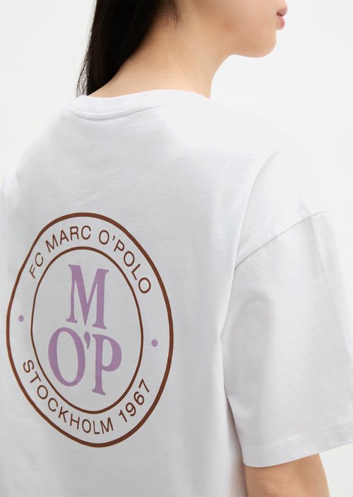 MOP Club '67 T-shirt, oversized, back print — White