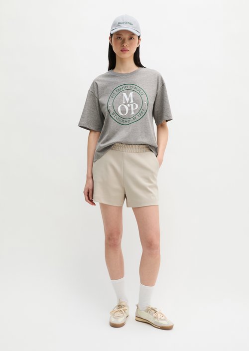 MOP Club '67 T-shirt, oversized, back print — Light Grey