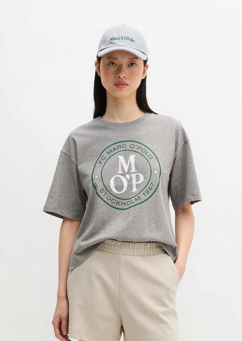 MOP Club '67 T-shirt, oversized, back print — Light Grey