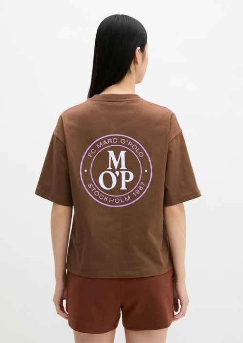 MOP Club '67 T-shirt, oversized, back print — Mid Brown