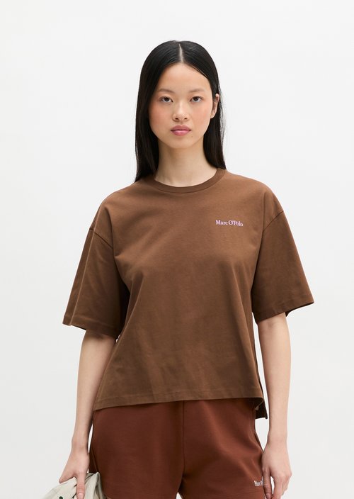 MOP Club '67 T-shirt, oversized, back print — Mid Brown