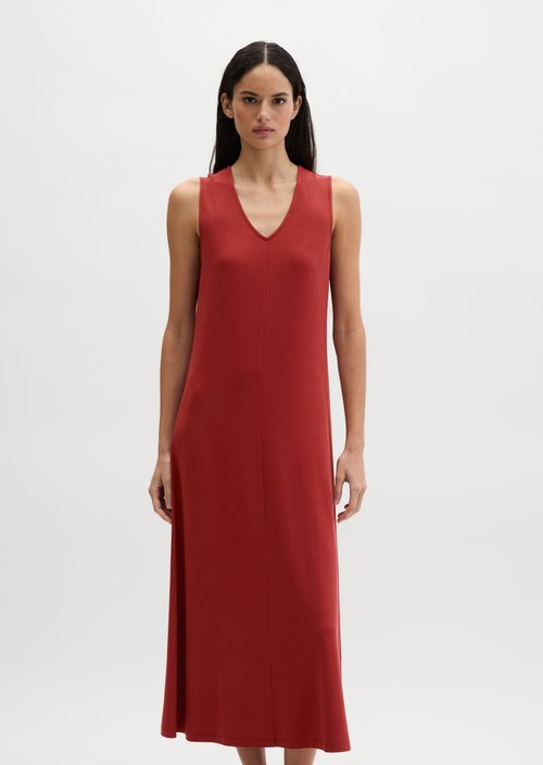 V-neck jersey dress shaped — Tall Poppy