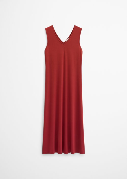 V-neck jersey dress shaped — Tall Poppy