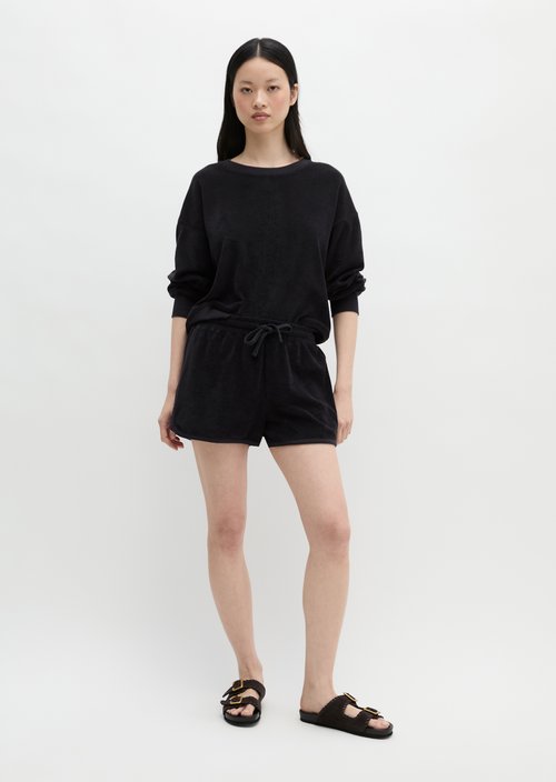 Regular terry sweatshirt — Deep Night Blue
