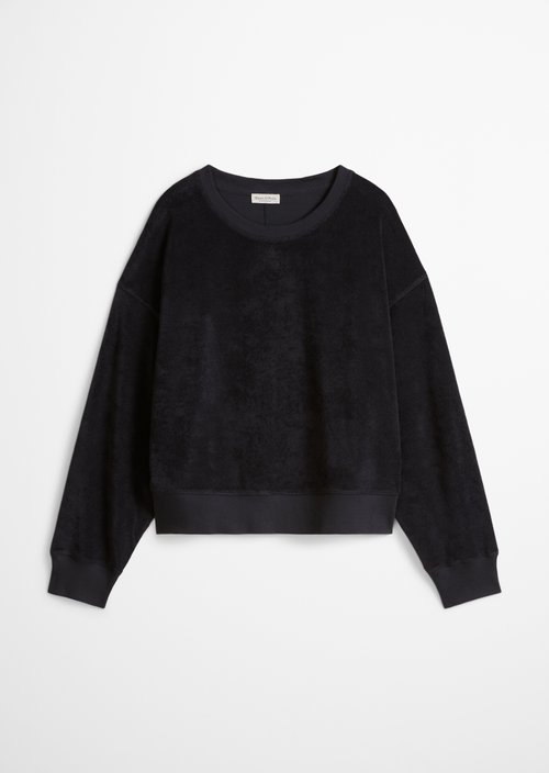 Regular terry sweatshirt — Deep Night Blue