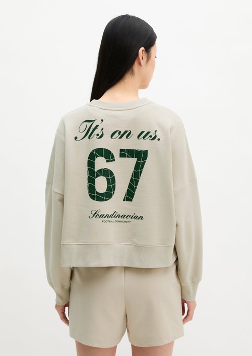 MOP Club '67 Sweater, Oversized, Boxy Fit — Grey Silk