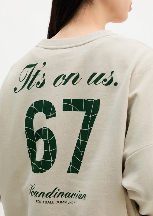 MOP Club '67 Sweater, Oversized, Boxy Fit — Grey Silk