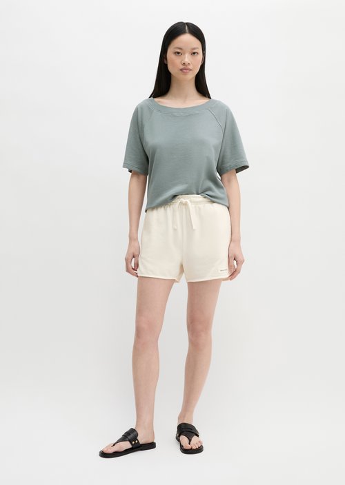 Sweatshorts regular — White Cotton