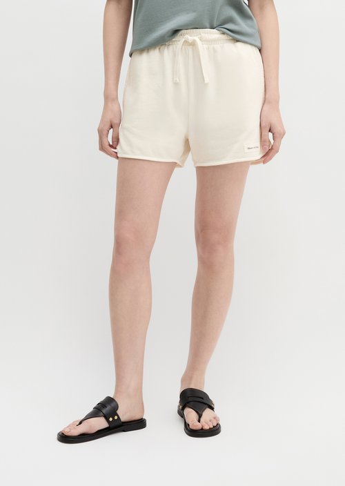 Sweatshorts regular — White Cotton