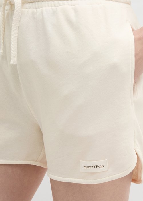 Sweatshorts regular — White Cotton