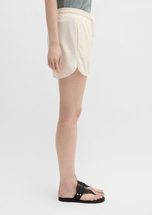Sweatshorts regular — White Cotton