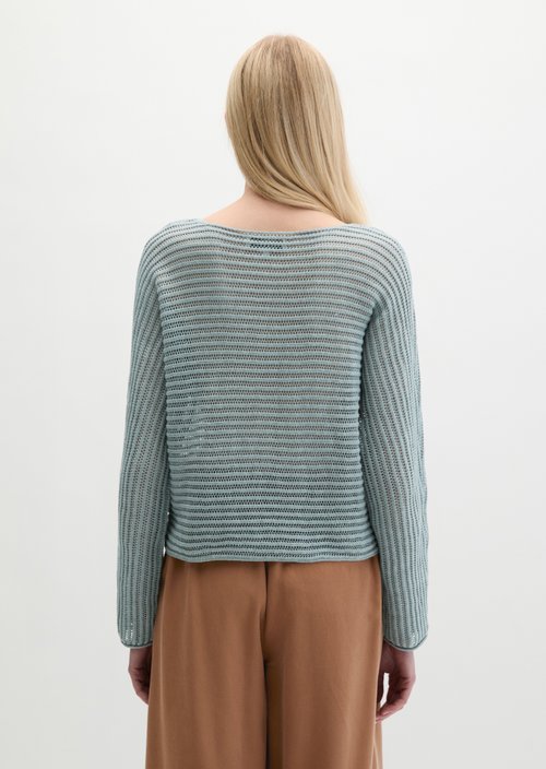 Ajour sweater relaxed — Quiet Sea