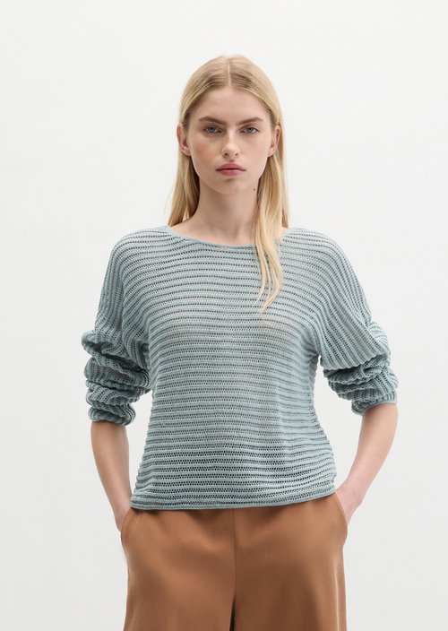 Ajour sweater relaxed — Quiet Sea