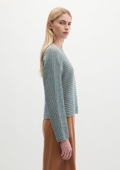 Ajour sweater relaxed — Quiet Sea