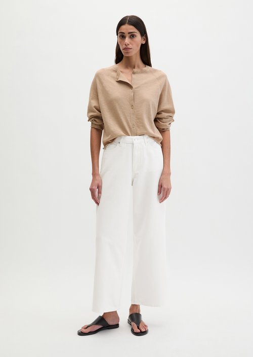 Relaxed fine knit cardigan — Sandpaper