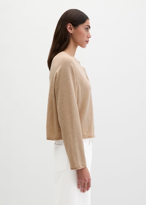Relaxed fine knit cardigan — Sandpaper