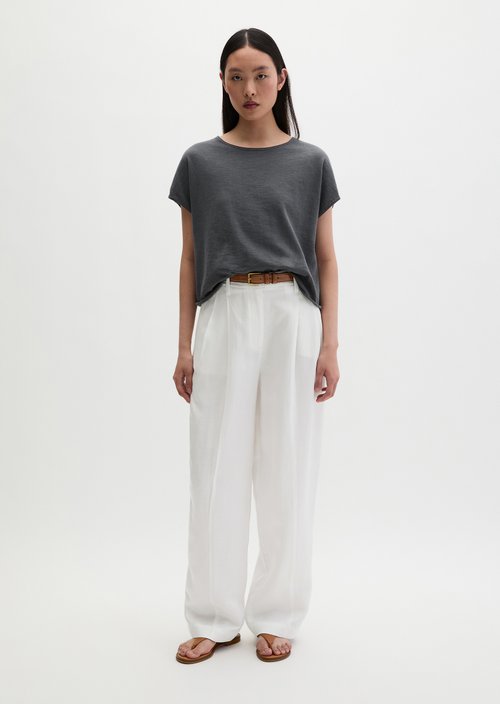 Loose-fitting fine-knit sweater — Oxide Grey