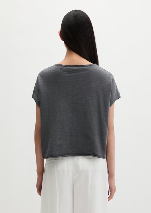 Loose-fitting fine-knit sweater — Oxide Grey