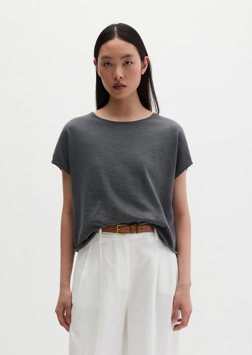 Loose-fitting fine-knit sweater — Oxide Grey
