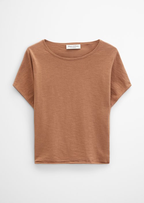 Loose-fitting fine-knit sweater — Burnt Brown