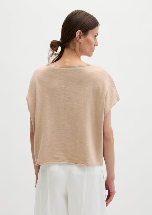 Loose-fitting fine-knit sweater — Sandpaper