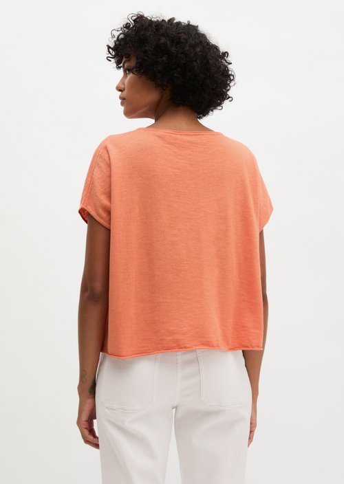 Loose-fitting fine-knit sweater — Warm Orange