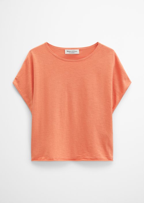 Loose-fitting fine-knit sweater — Warm Orange