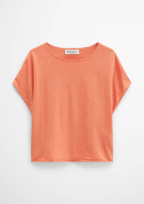 Jersey de punto fino sin mangas holgado Warm Orange en vista aislada sin modelo