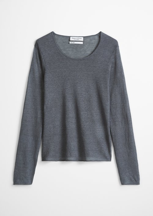 Linen sweater regular — Oxide Grey