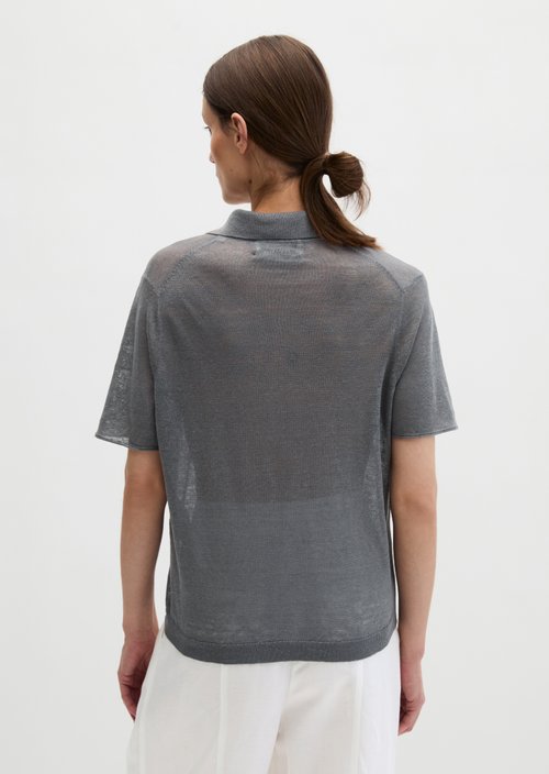 Regular knit polo shirt — Oxide Grey
