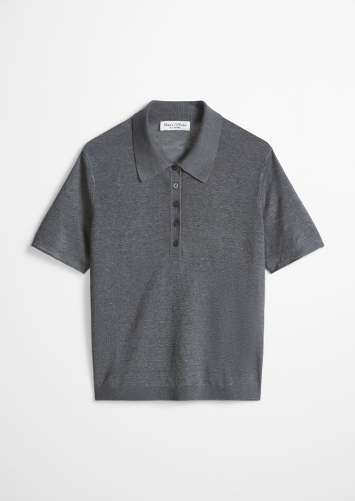 Regular knit polo shirt — Oxide Grey
