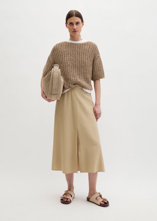 Short sleeve knitted sweater boxy — Sandpaper