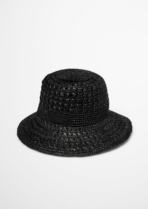 Straw hat — Black