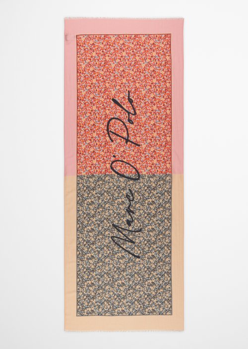 Schal mit Allover-Print — Medium Red