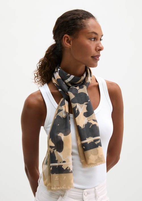Schal mit Allover-Print — Light Pink