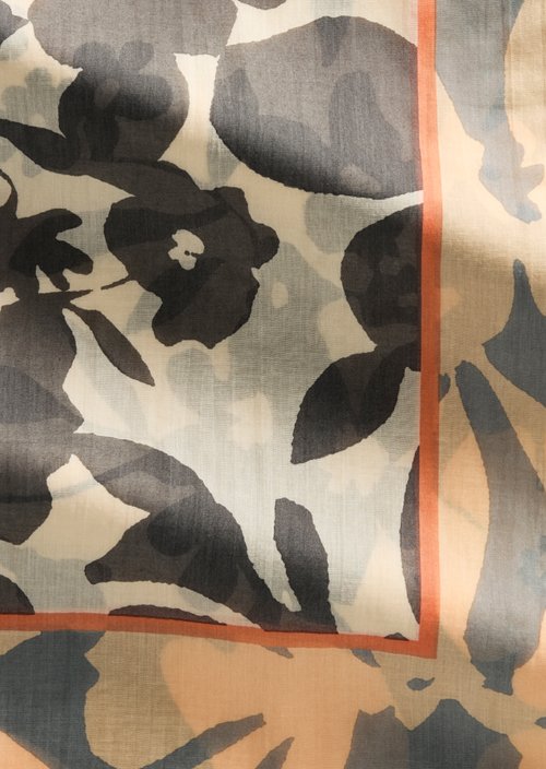 Schal mit Allover-Print — Dark Orange (alternate view)