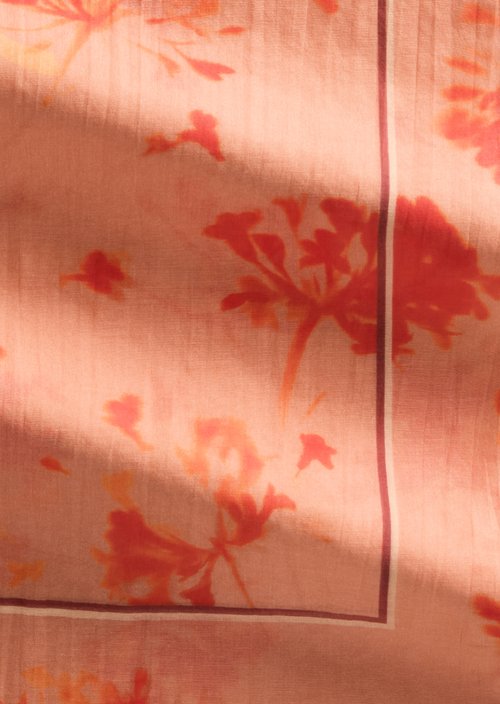Schal mit Allover-Print — Medium Orange (alternate view)