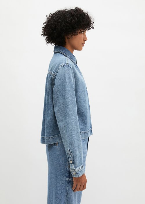 Relaxed denim blouse — Light Blue