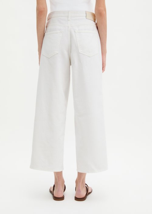 Jeans model Tolva wide culotte — White