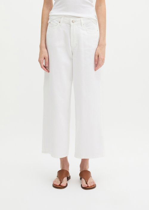 Jeans model Tolva wide culotte — White