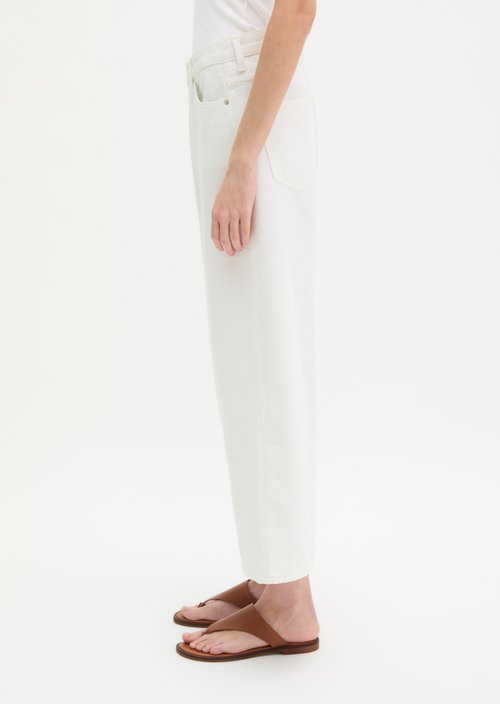 Jeans model Tolva wide culotte — White