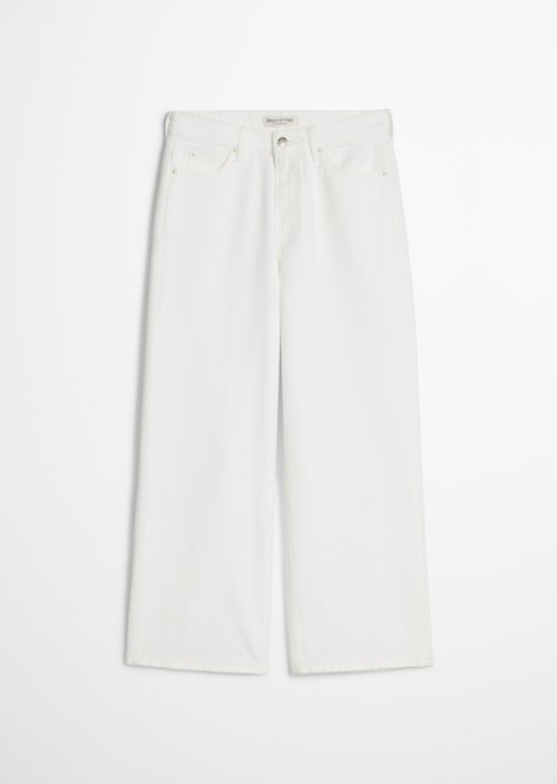 Jeans model Tolva wide culotte — White