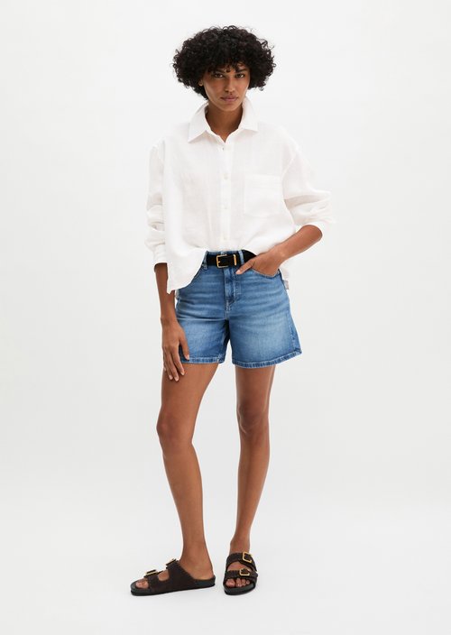 Regular denim shorts — Dark Blue