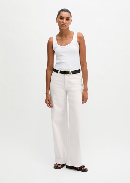 Jeans model Astrid wide — White